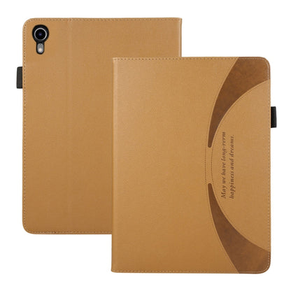 For iPad mini 6 / mini 2024 Litchi Texture Leather Sucker Tablet Case(Brown) - iPad mini 6 Cases by buy2fix | Online Shopping UK | buy2fix