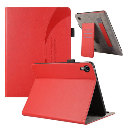 For iPad mini 6 / mini 2024 Litchi Texture Leather Sucker Tablet Case(Red) - iPad mini 6 Cases by buy2fix | Online Shopping UK | buy2fix