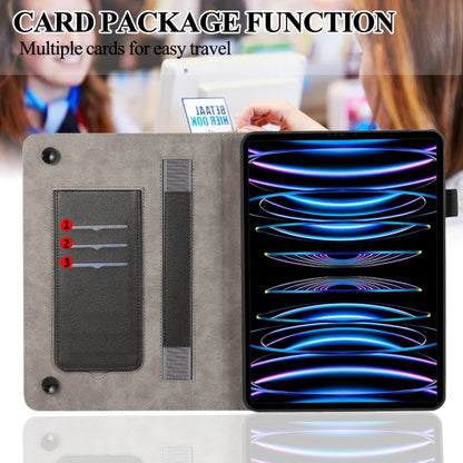 For iPad mini 6 / mini 2024 Litchi Texture Leather Sucker Tablet Case(Black) - iPad mini 6 Cases by buy2fix | Online Shopping UK | buy2fix