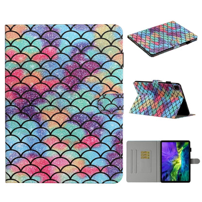 For iPad Pro 11 inch (2020) Colored Drawing Pattern Horizontal Flip PU Leather Tablet Case with Holder & Card Slot & Sleep / Wake-up Function(Diamond) - iPad Pro 11 (2020) Cases by buy2fix | Online Shopping UK | buy2fix