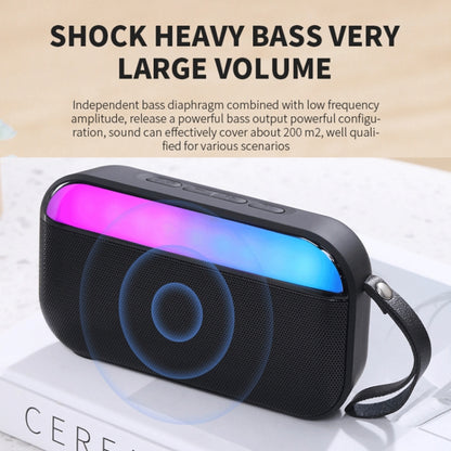 BS56 LED Portable Subwoofer TWS Wireless Bluetooth Speaker(Blue) - Desktop Speaker by buy2fix | Online Shopping UK | buy2fix