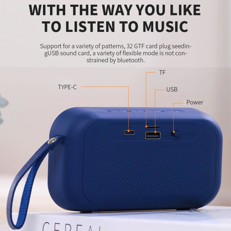 BS56 LED Portable Subwoofer TWS Wireless Bluetooth Speaker(Red) - Desktop Speaker by buy2fix | Online Shopping UK | buy2fix