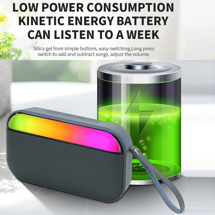 BS56 LED Portable Subwoofer TWS Wireless Bluetooth Speaker(Red) - Desktop Speaker by buy2fix | Online Shopping UK | buy2fix