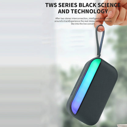 BS56 LED Portable Subwoofer TWS Wireless Bluetooth Speaker(Black) - Desktop Speaker by buy2fix | Online Shopping UK | buy2fix