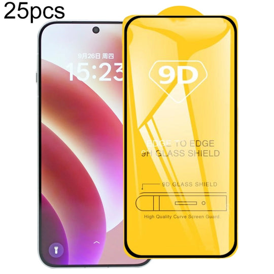 For OPPO Find X8 / X8s+ 25pcs 9D Full Glue Screen Tempered Glass Film