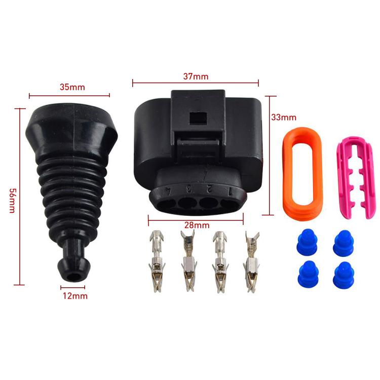 1 Set For Audi A7 3.0T 2016 Car Ignition Coil Connector Repair Kit, Large Size 1J0998724 by buy2fix