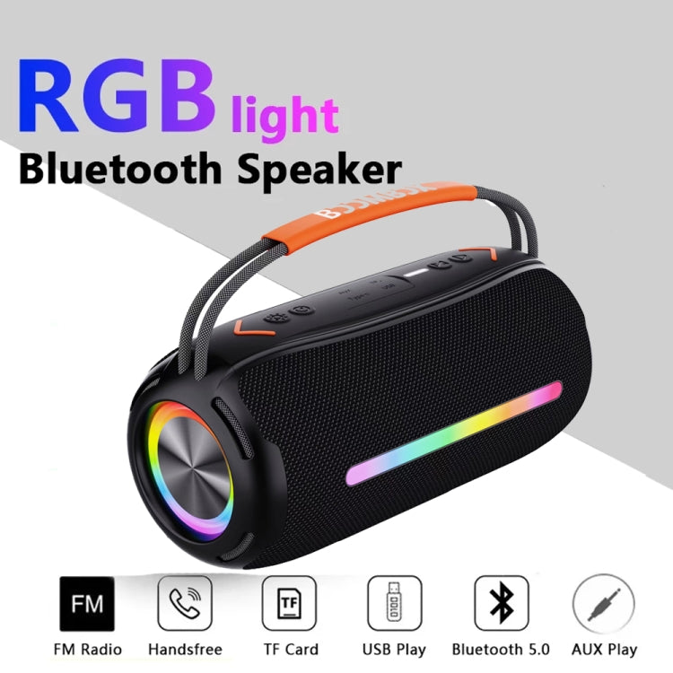 T&G X360 20W RGB Colorful Bluetooth Speaker Portable Outdoor 3D Stereo Speaker(Blue) - Desktop Speaker by T&G | Online Shopping UK | buy2fix