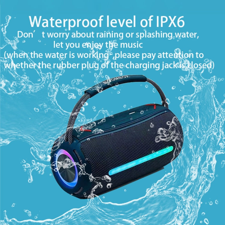 T&G X360 20W RGB Colorful Bluetooth Speaker Portable Outdoor 3D Stereo Speaker(Blue) - Desktop Speaker by T&G | Online Shopping UK | buy2fix