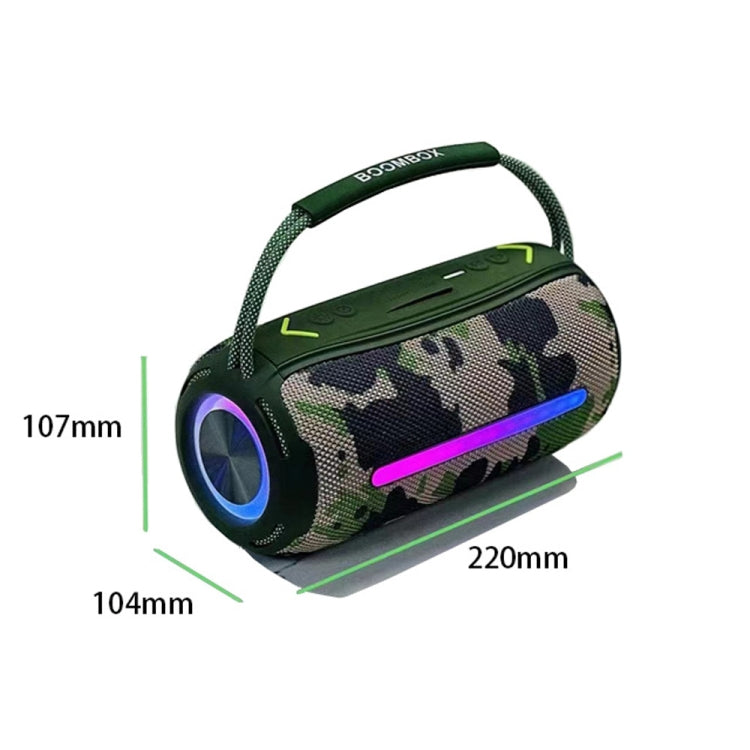 T&G X360 20W RGB Colorful Bluetooth Speaker Portable Outdoor 3D Stereo Speaker(Black) - Desktop Speaker by T&G | Online Shopping UK | buy2fix