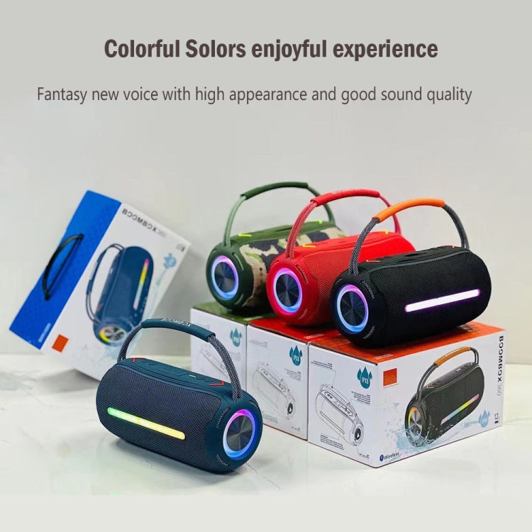 T&G X360 20W RGB Colorful Bluetooth Speaker Portable Outdoor 3D Stereo Speaker(Black) - Desktop Speaker by T&G | Online Shopping UK | buy2fix