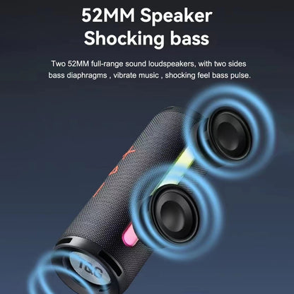 T&G TG374 Portable 3D Stereo Bluetooth Speaker Subwoofer Support FM / TF Card / RGB Light(Green) - Desktop Speaker by T&G | Online Shopping UK | buy2fix