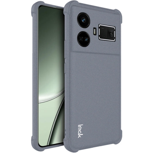 For Realme GT5 5G imak Shockproof Airbag TPU Phone Case(Matte Grey) - Realme Cases by imak | Online Shopping UK | buy2fix