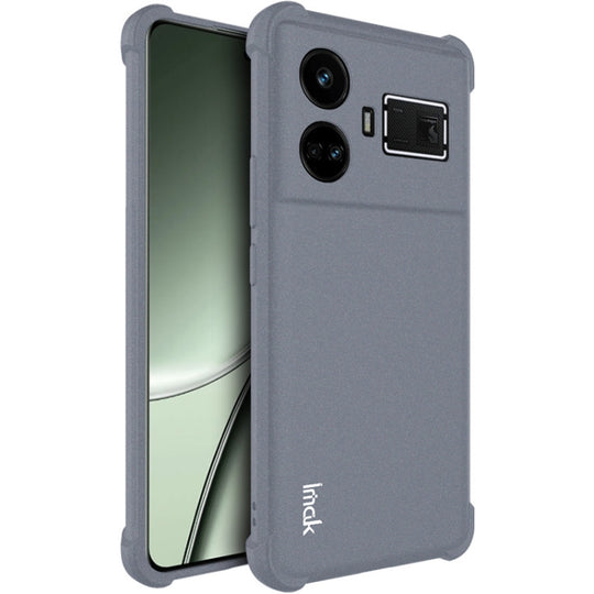 For Realme GT5 5G imak Shockproof Airbag TPU Phone Case(Matte Grey)