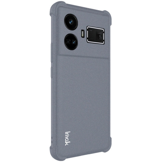 For Realme GT5 5G imak Shockproof Airbag TPU Phone Case(Matte Grey) by imak