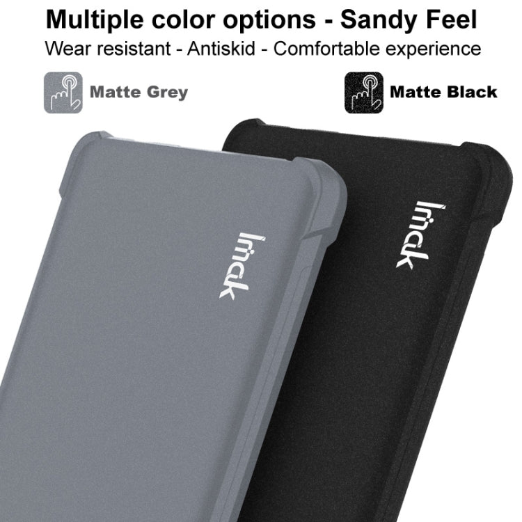 For Huawei Mate 60 imak Shockproof Airbag TPU Phone Case(Matte Grey) - Huawei Cases by imak | Online Shopping UK | buy2fix