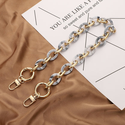 L204 Acrylic Handmade Chain Phone Lanyard with Gasket, Model:L204-2HS-40cm - Lanyards & Wrist Straps by buy2fix | Online Shopping UK | buy2fix