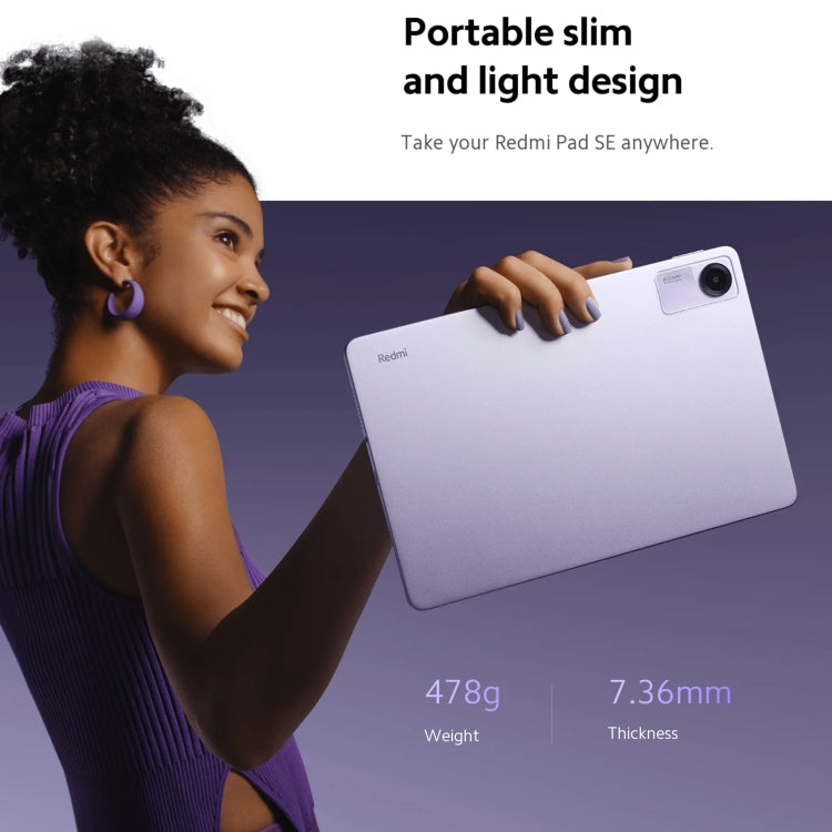 Xiaomi Redmi Pad SE 11 inch, 8GB+256GB, MIUI Pad 14 OS Qualcomm Snapdragon 680 Octa Core, Not Support Google Play(Purple) - Other by Xiaomi | Online Shopping UK | buy2fix