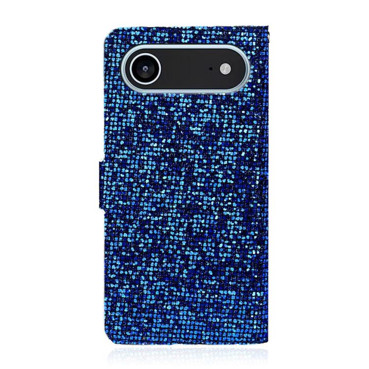 For iPhone Air Glitter Powder Filp Leather Phone Case(Blue) - iPhone Air Cases by buy2fix | Online Shopping UK | buy2fix