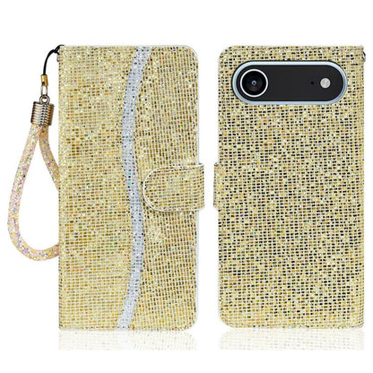 For iPhone Air Glitter Powder Filp Leather Phone Case(Gold) - iPhone Air Cases by buy2fix | Online Shopping UK | buy2fix