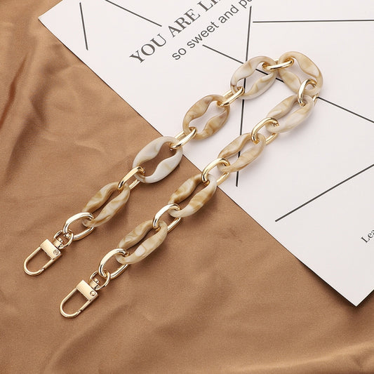 L203 Acrylic Resin Chain Phone Lanyard With Gasket, Model:L203-MS-40cm - Lanyards & Wrist Straps by buy2fix | Online Shopping UK | buy2fix