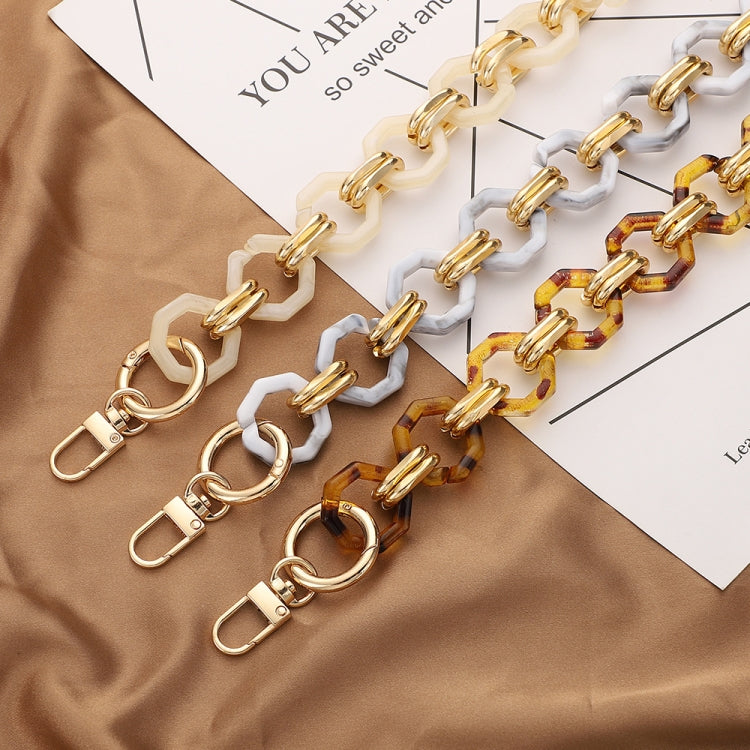 L201 Octagonal Buckle Resin Contrast Thick Chain Phone Lanyard with Spacer, Model:L201-JS-60cm - Lanyards & Wrist Straps by buy2fix | Online Shopping UK | buy2fix