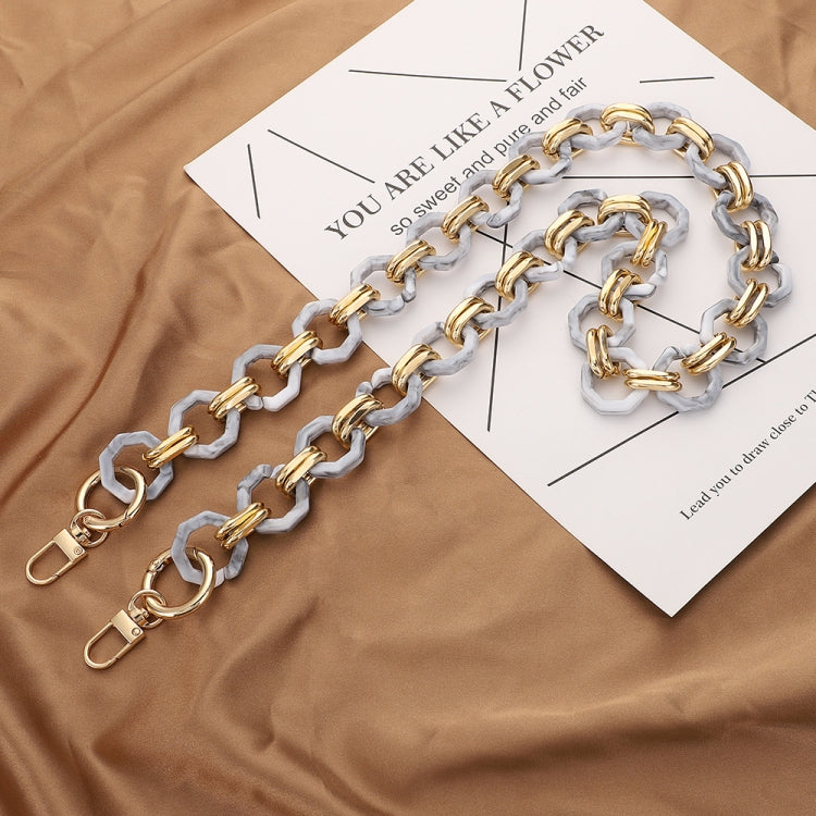 L201 Octagonal Buckle Resin Contrast Thick Chain Phone Lanyard with Spacer, Model:L201-JS-40cm - Lanyards & Wrist Straps by buy2fix | Online Shopping UK | buy2fix