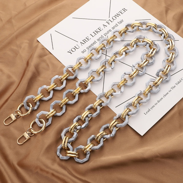 L201 Octagonal Buckle Resin Contrast Thick Chain Phone Lanyard with Spacer, Model:L201-XS-80cm - Lanyards & Wrist Straps by buy2fix | Online Shopping UK | buy2fix