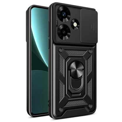 For Infinix Hot 30 Sliding Camera Cover Design TPU+PC Phone Case(Black) - Infinix Cases by buy2fix | Online Shopping UK | buy2fix