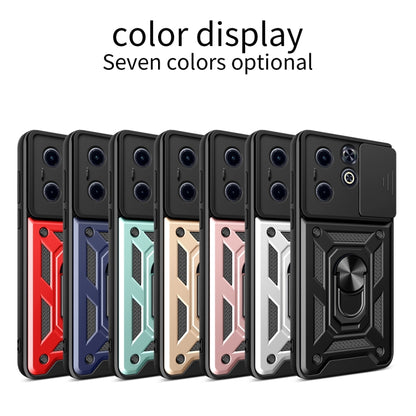 For Infinix Hot 40i / Smart 8 Sliding Camera Cover Design TPU+PC Phone Case(Black) - Infinix Cases by buy2fix | Online Shopping UK | buy2fix