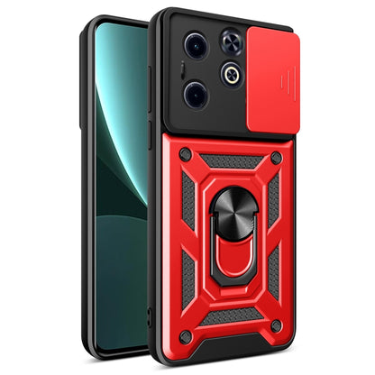 For Infinix Hot 40i / Smart 8 Sliding Camera Cover Design TPU+PC Phone Case(Red) by buy2fix