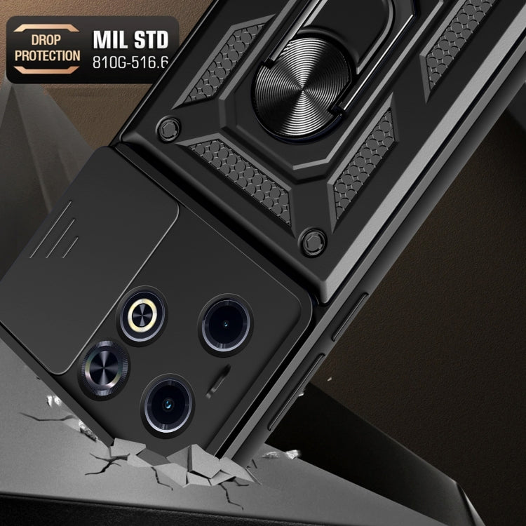 For Infinix Hot 40i / Smart 8 Sliding Camera Cover Design TPU+PC Phone Case(Red) by buy2fix