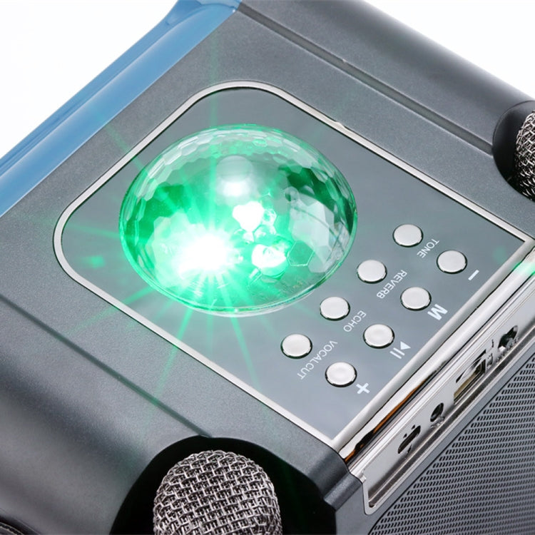T&G TG543 Colorful Integrated Handheld Karaoke Wireless Bluetooth Speaker(Grey) - Desktop Speaker by T&G | Online Shopping UK | buy2fix
