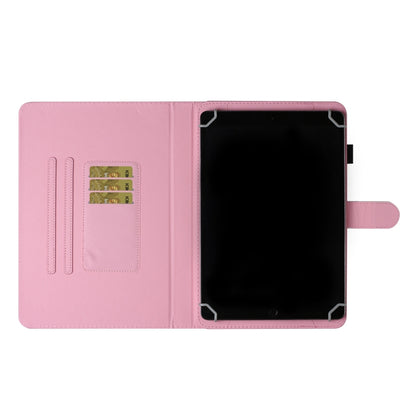 For 8 inch Universal Tablet PC Colored Drawing Pattern Horizontal Flip PU Leather Case with Holder & Card Slot(Starry Cat) - 8 inch by buy2fix | Online Shopping UK | buy2fix
