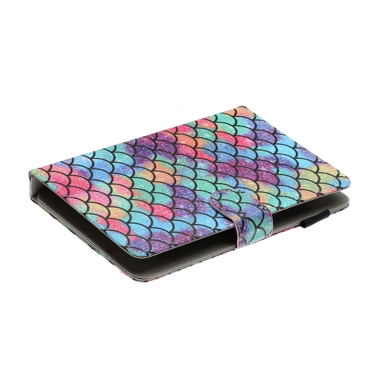 For 8 inch Universal Tablet PC Colored Drawing Pattern Horizontal Flip PU Leather Case with Holder & Card Slot(Diamond) - 8 inch by buy2fix | Online Shopping UK | buy2fix