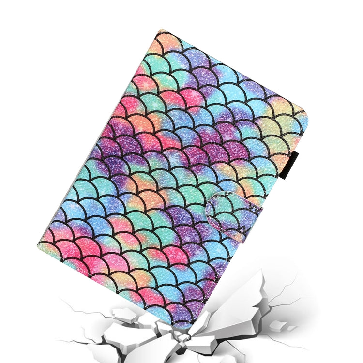 For 8 inch Universal Tablet PC Colored Drawing Pattern Horizontal Flip PU Leather Case with Holder & Card Slot(Diamond) - 8 inch by buy2fix | Online Shopping UK | buy2fix