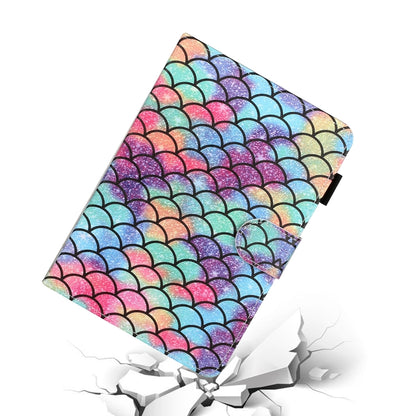 For 8 inch Universal Tablet PC Colored Drawing Pattern Horizontal Flip PU Leather Case with Holder & Card Slot(Diamond) - 8 inch by buy2fix | Online Shopping UK | buy2fix