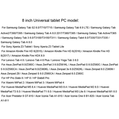 For 8 inch Universal Tablet PC Colored Drawing Pattern Horizontal Flip PU Leather Case with Holder & Card Slot(Diamond) - 8 inch by buy2fix | Online Shopping UK | buy2fix