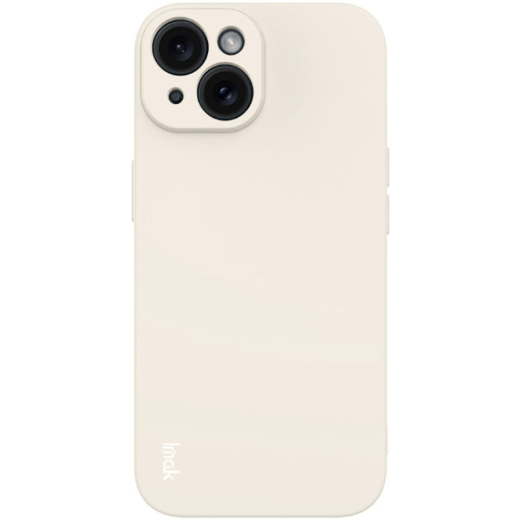 For iPhone 15 imak UC-4 Series Straight Edge TPU Phone Case(White) - iPhone 15 Cases by imak | Online Shopping UK | buy2fix