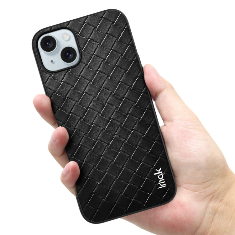 For iPhone 15 IMAK LX-5 Series Shockproof PC + PU + TPU Protective Phone Case(Weaving Texture) - iPhone 15 Cases by imak | Online Shopping UK | buy2fix