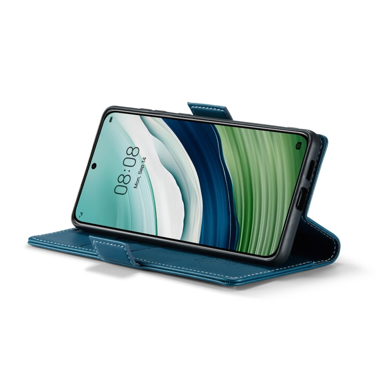 For Huawei Mate 60 CaseMe 023 Butterfly Buckle Litchi Texture RFID Anti-theft Leather Phone Case(Blue) by CaseMe