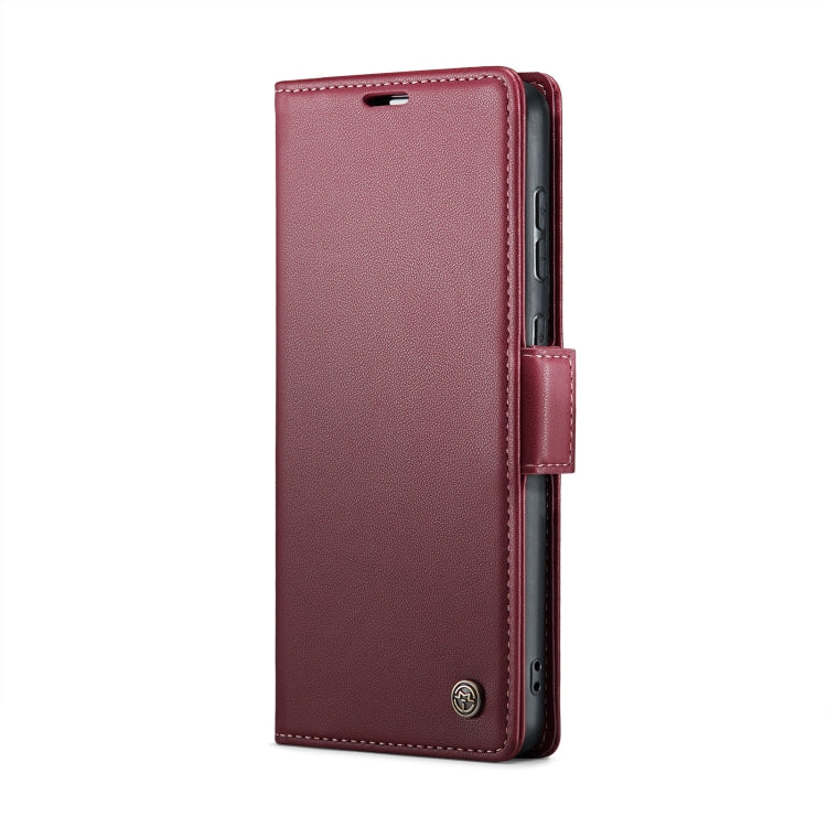 For Huawei Mate 60 Pro / 60 Pro+ CaseMe 023 Butterfly Buckle Litchi Texture RFID Anti-theft Leather Phone Case(Wine Red) by CaseMe