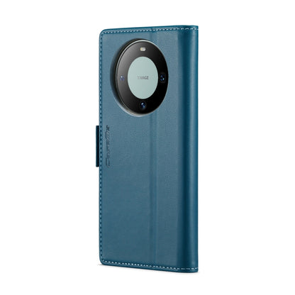 For Huawei Mate 60 Pro / 60 Pro+ CaseMe 023 Butterfly Buckle Litchi Texture RFID Anti-theft Leather Phone Case(Blue) by CaseMe