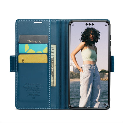 For Huawei Mate 60 Pro / 60 Pro+ CaseMe 023 Butterfly Buckle Litchi Texture RFID Anti-theft Leather Phone Case(Blue) by CaseMe