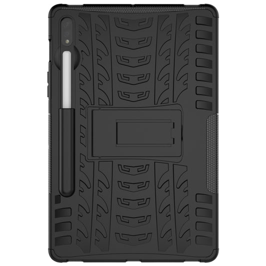 For Samsung Galaxy Tab S9 / S7 / S8 Tire Texture TPU + PC Tablet Case(Black) by buy2fix