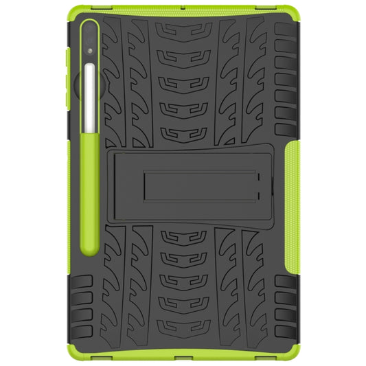 For Samsung Galaxy Tab S9+ Tire Texture TPU + PC Tablet Case(Green) by buy2fix