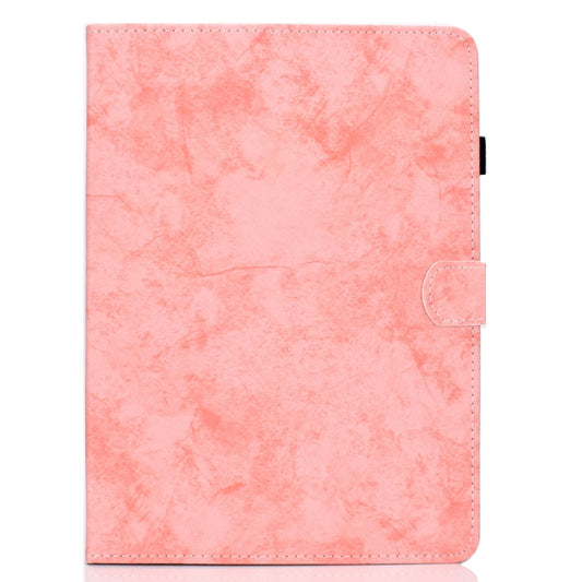 For Samsung Galaxy Tab A11+ / A9+ Marble Style Cloth Texture Smart Leather Tablet Case(Pink) by buy2fix