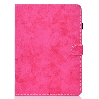 For Samsung Galaxy Tab A11+ / A9+ Marble Style Cloth Texture Smart Leather Tablet Case(Rose Red) by buy2fix