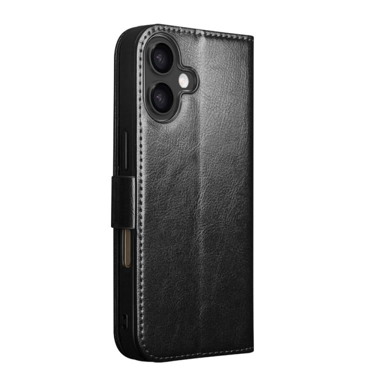 For iPhone 17 QIALINO Classic 103 Buckle Genuine Leather Phone Case(Black) - iPhone 17 Cases by QIALINO | Online Shopping UK | buy2fix