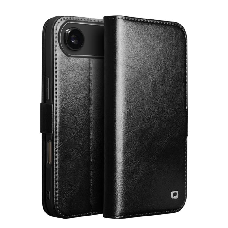 For iPhone Air QIALINO Classic 103 Buckle Genuine Leather Phone Case(Black) - iPhone Air Cases by QIALINO | Online Shopping UK | buy2fix