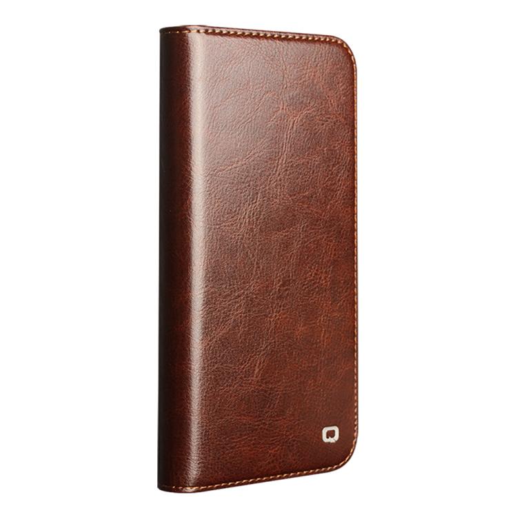 For iPhone 17 QIALINO Classic Genuine Leather Phone Case(Brown) - iPhone 17 Cases by QIALINO | Online Shopping UK | buy2fix